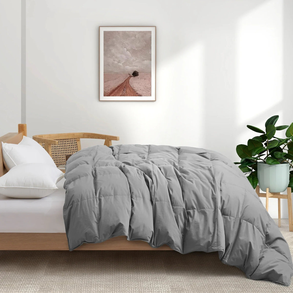 Puredown All Season Organic Cotton Down & Feather Comforter $239