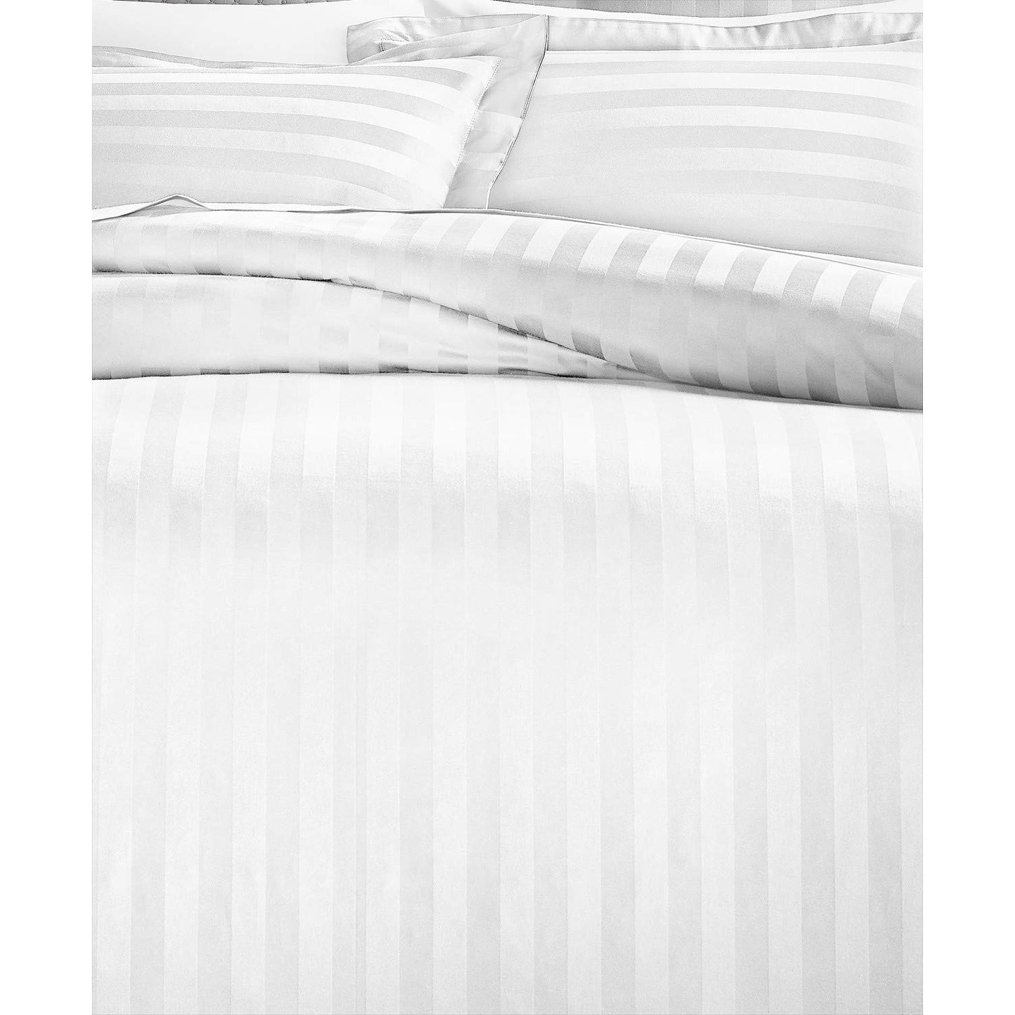Charter Club Damask 1.5 Stripe Cotton 550-Thread Count 3 Piece Full/Queen Duvet