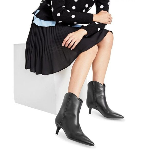 On 34th Aatira Tulip Booties Silver Glitter Ankle Boots SILVER MSRP $99