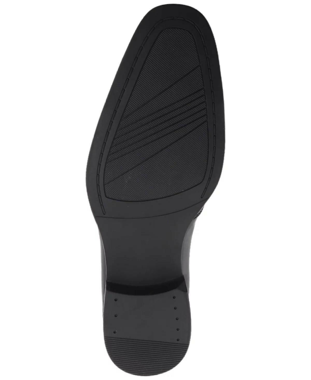 Alfani Penny Loafers Mens Black Faux Leather Memory Foam Slip On Size 10