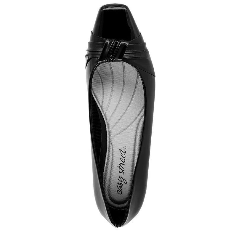 Easy Street Womens Eloise Low Block Heel Pumps Navy 8 New $69