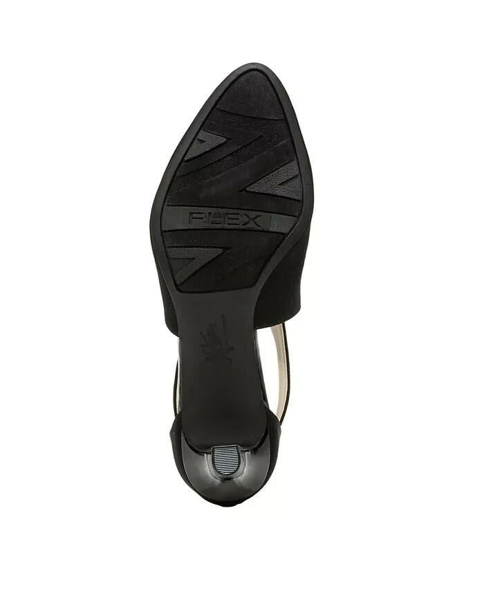 LifeStride Womens Giovanna 2 Dress Pumps Black Faux Suede 8.5 New $89