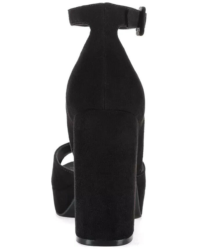Sun + Stone Reemaa Block-Heel Platform Black 11 MSRP $98
