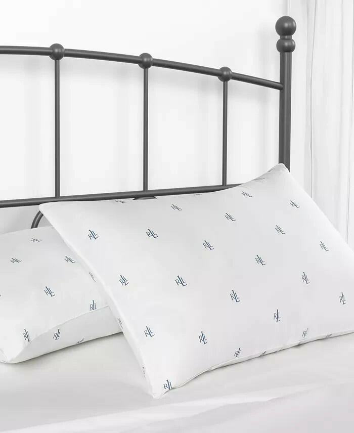 Lauren Ralph Lauren Logo Medium Density 2 Pack Pillows King MSRP $60