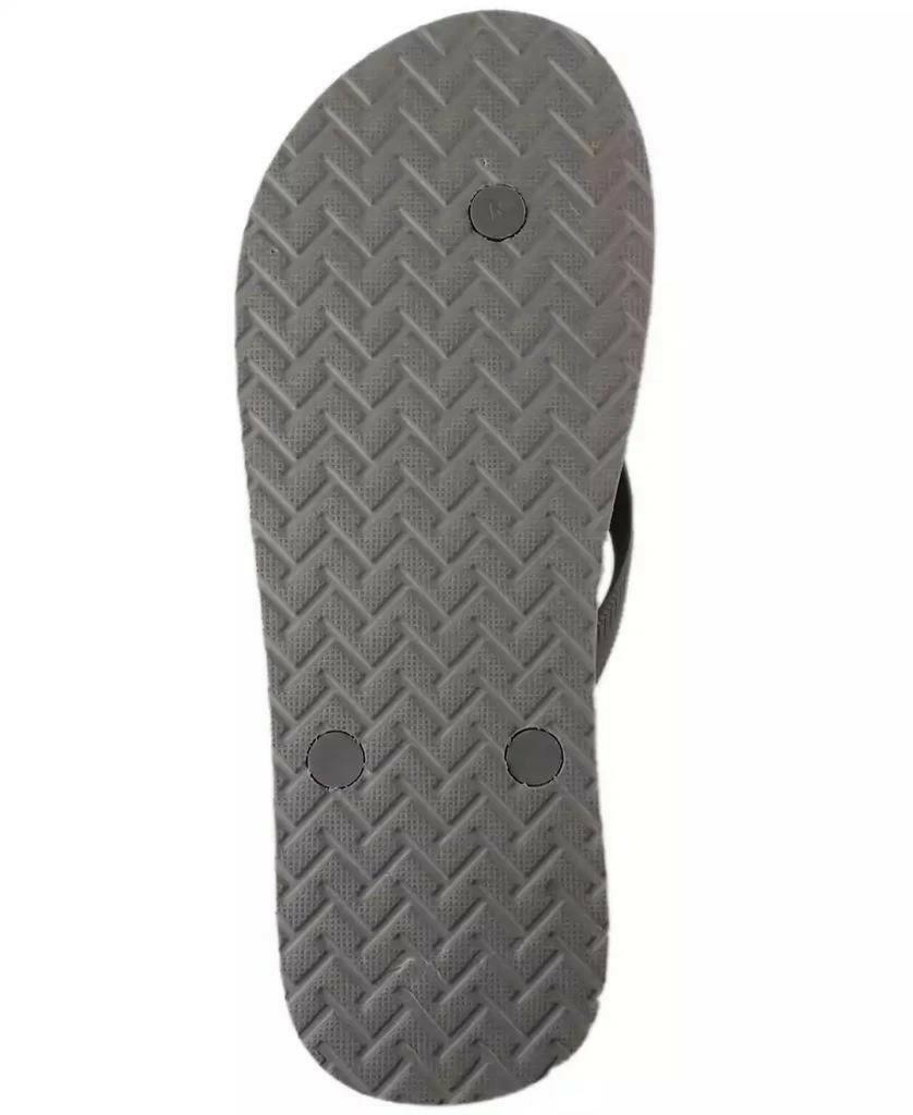 Club Room Santino Flip Flop Sandals Mens Gray Palm Cushioned EVA Slip On NWT