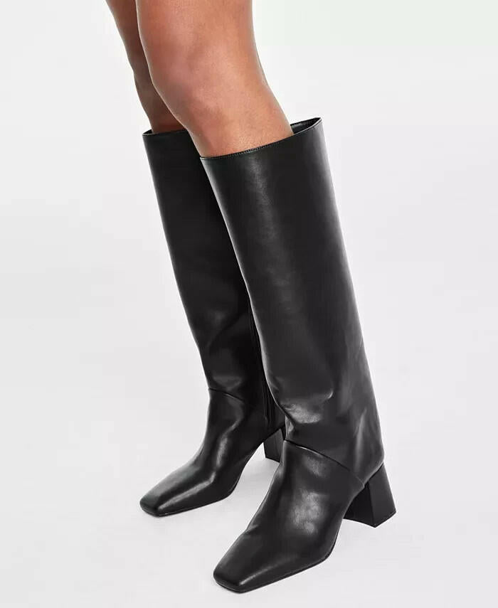 On 34th Millerr Knee High Boot Mahogany Brown 9 New $130