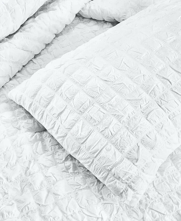 Arch Studio Seersucker 2-Pc Twin XL Comforter Set White MSRP $160