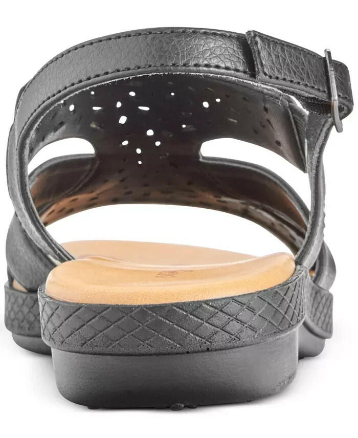 Easy Street Womens Bolt Slingback Sandals Black Size 8 New $69