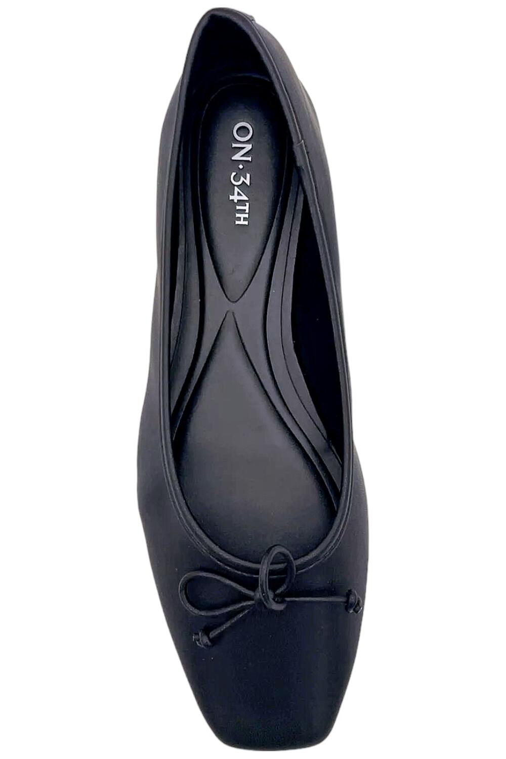 ON 34TH Women's Naomie Ballet Flats Black $70