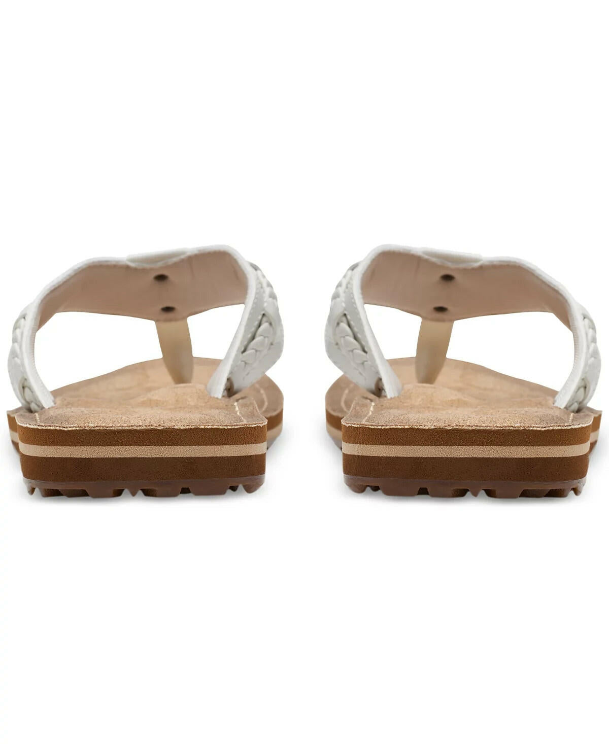 Clarks Womens Fenner Nerice Flip Flops Off White Size 10 MSRP $69