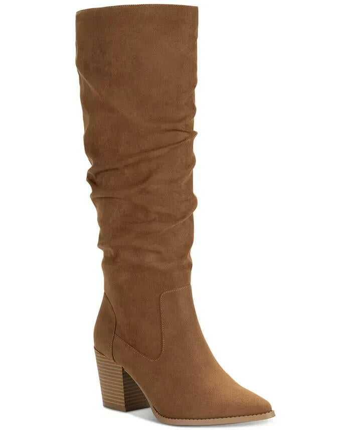 Sun + Stone Elviss Slouch Knee High Dress Boots Chestnut 6.5 M MSRP $179