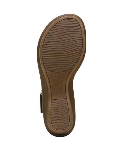 Soul Naturalizer Women's Summer Faux Nubuck Ankle Strap Sandals, Black Size 9M