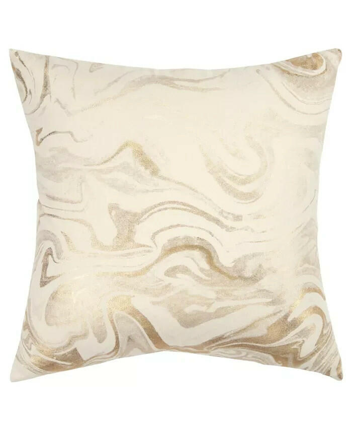 Rizzy Home Abstract Foil Print Decorative Pillow 20x20 MSRP $98