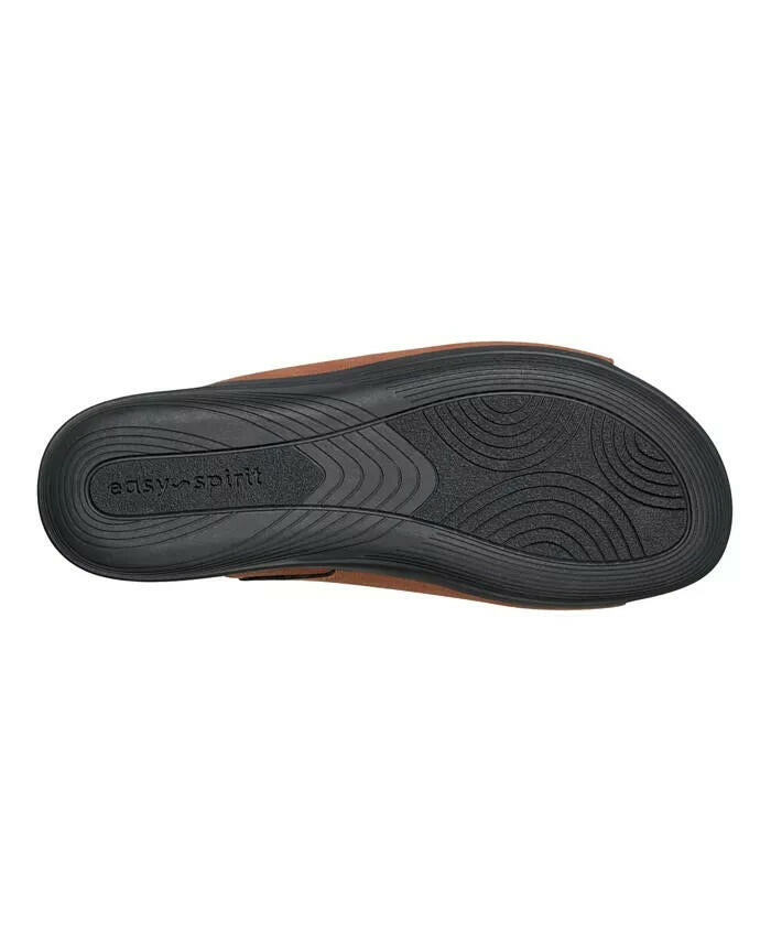 Easy Spirit Womens Bowen Low Wedge Sandals Brown Size 10 New $65