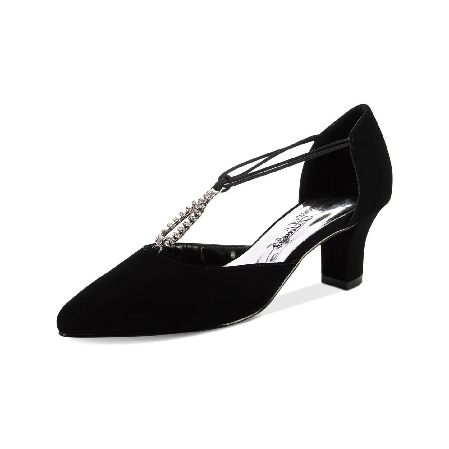 Easy Street Moonlight Evening Pump Black 9.5 Wide New $79