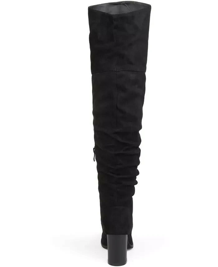 Journee Collection Kaison Over The Knee Boots Faux Suede Tan 7.5 $143