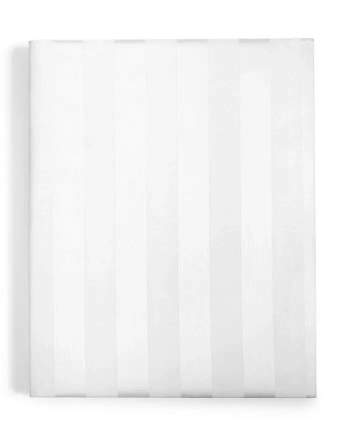 Charter Club Stripe 550TC King Sheet Set Extra Deep Pocket White New $235