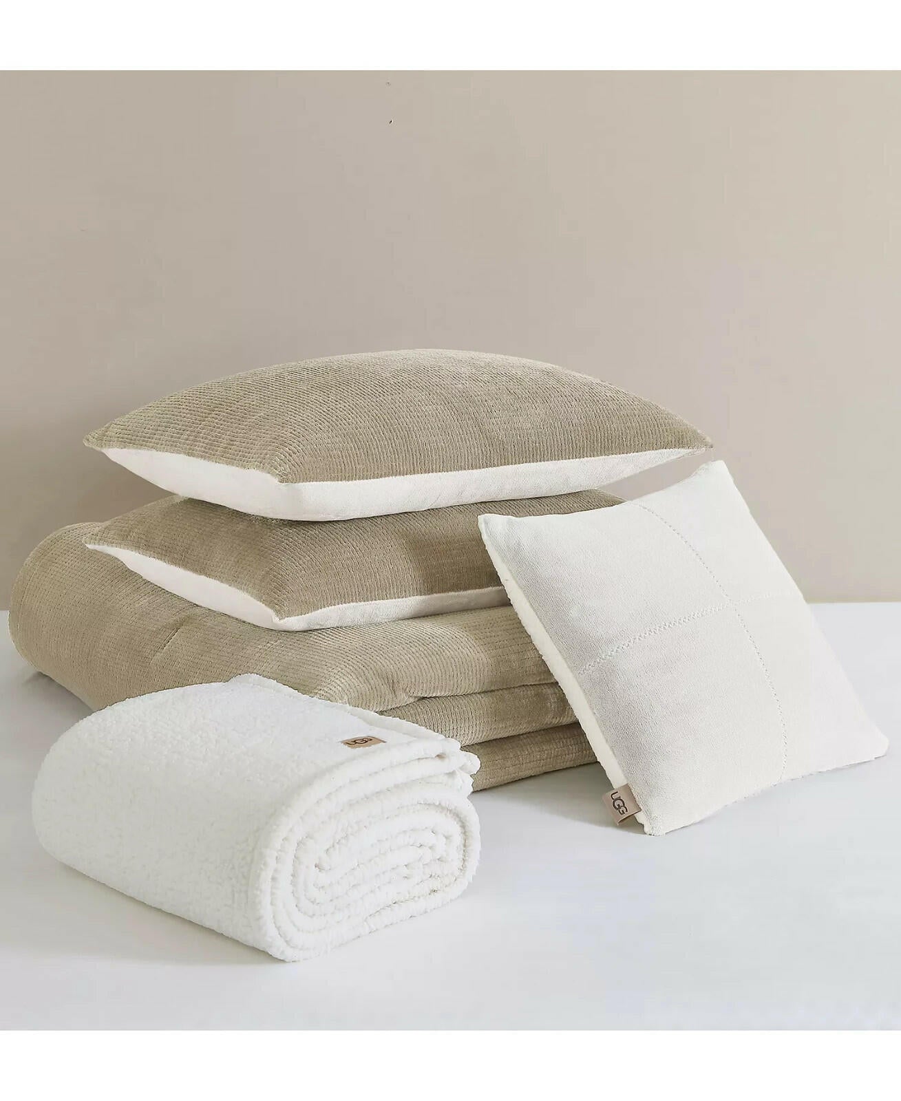 UGG Brody 4-Piece Bedding Collection Full / Queen Set MSRP $170