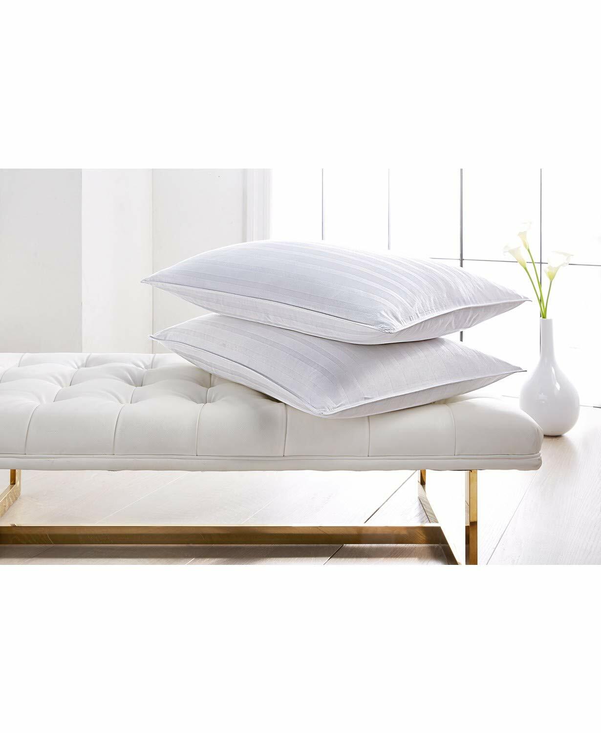 Charter Club 360 Down Feather Pillow Std Queen Medium Firm White MSRP $190