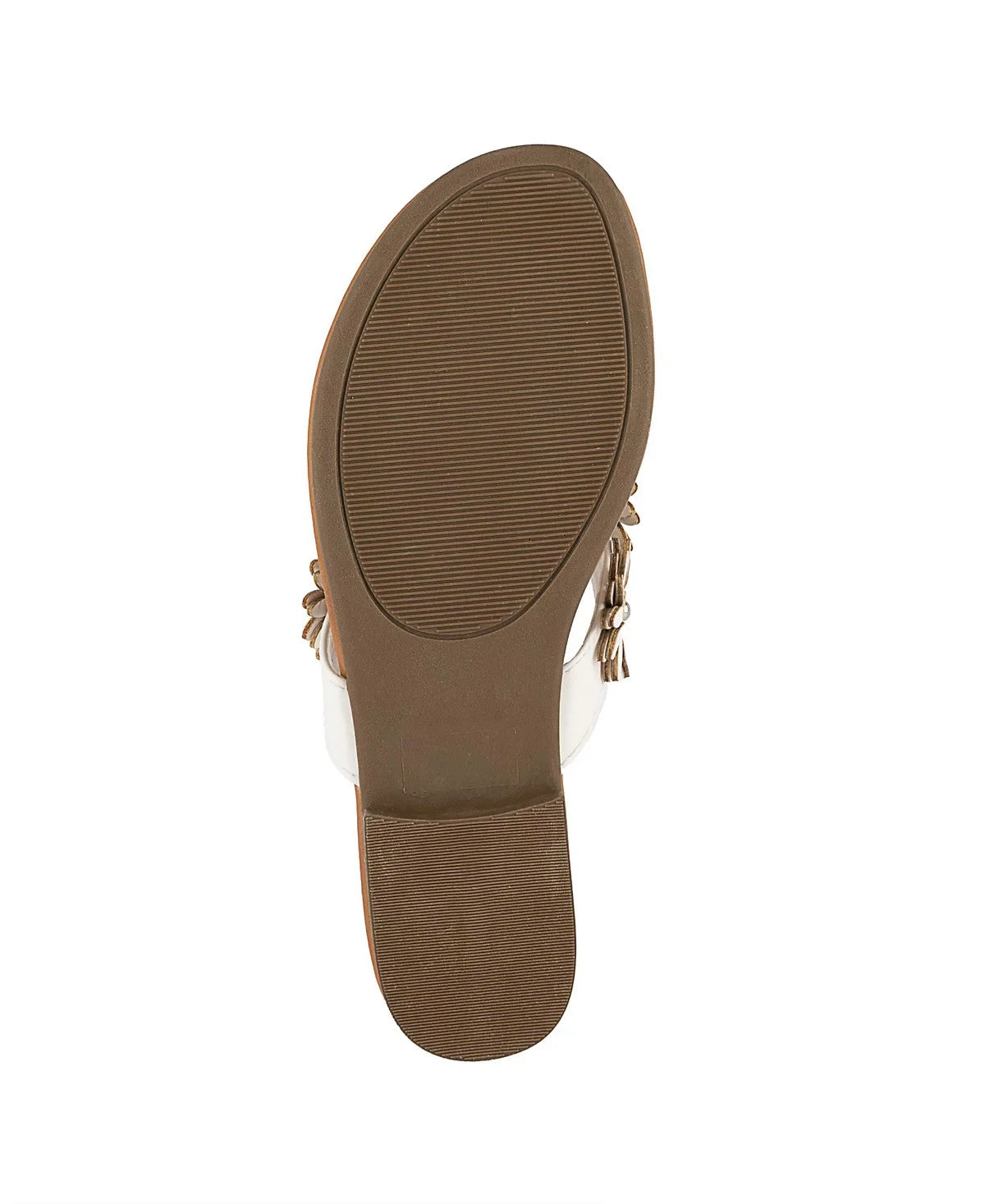 Sugar Womens Finnesse Flat Sandals White Flower Slip On 8 MSRP $40