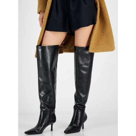 I.N.C. International Concepts Jackston Over The Knee Boots Black MSRP $179