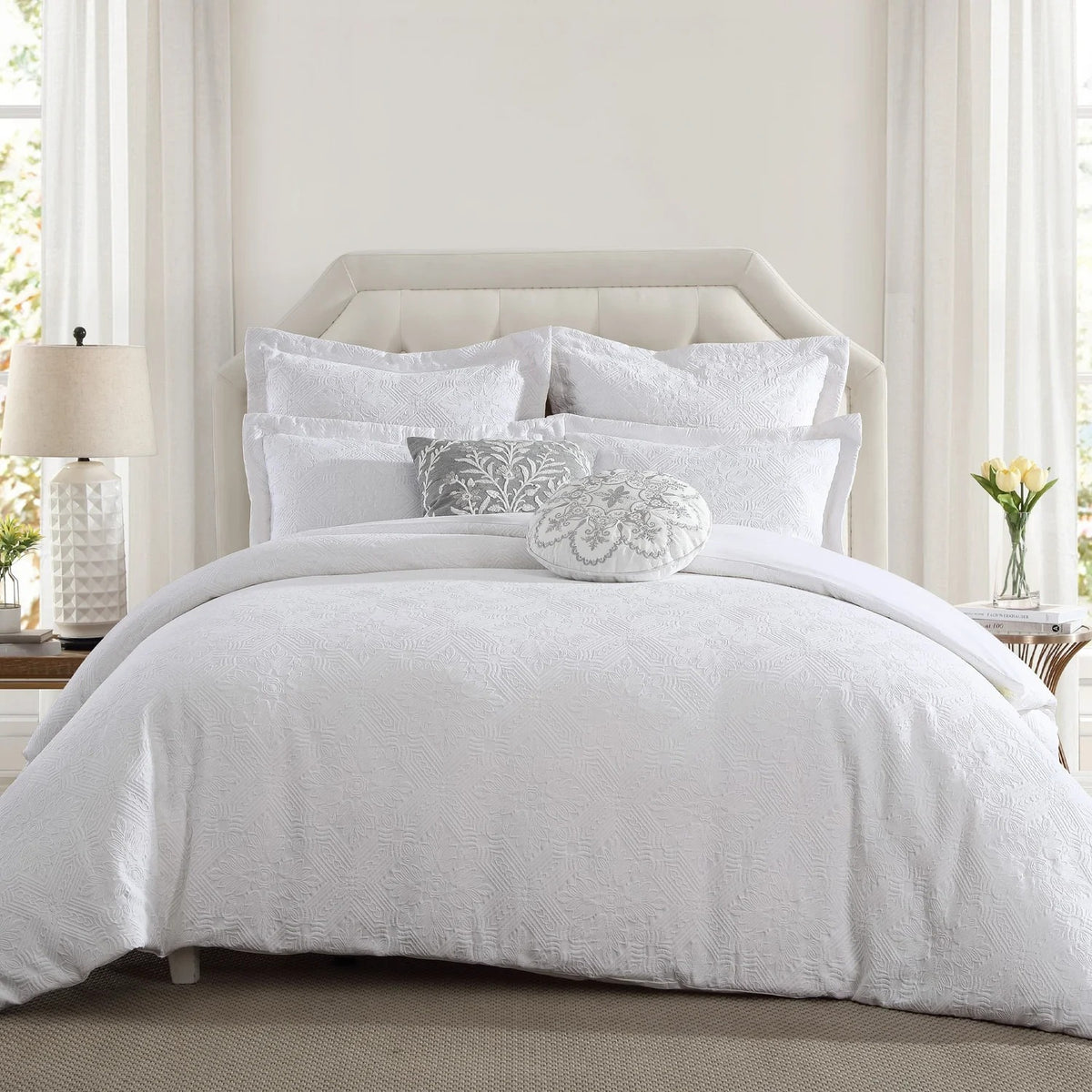 Lavtex Home Matelasse Comforter Set White