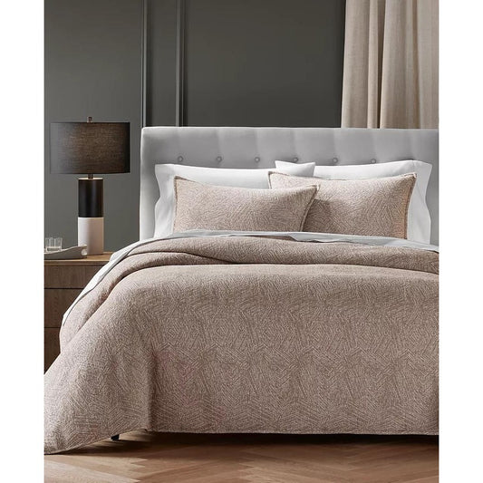 Hotel Collection Woodgrain Duvet Cover Set Queen Brown MSRP $475