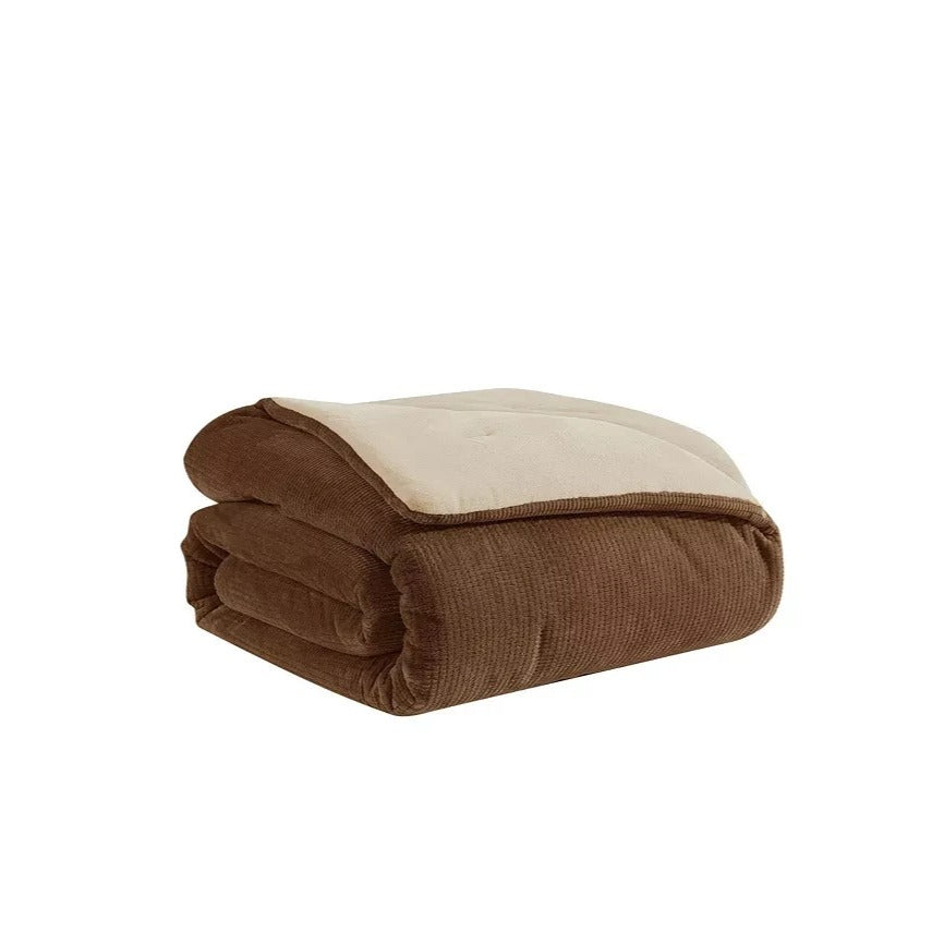 UGG Brody Reversible Full / Queen Comforter Set 5 Piece Plush MSRP $170