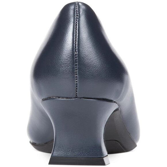 Easy Street Womens Waive Pumps Silver Bow Detail Square Toe 7 MSRP $55