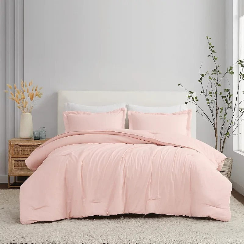 Brooklyn Loom Linen 3 Pc Comforter Set $439 Blush