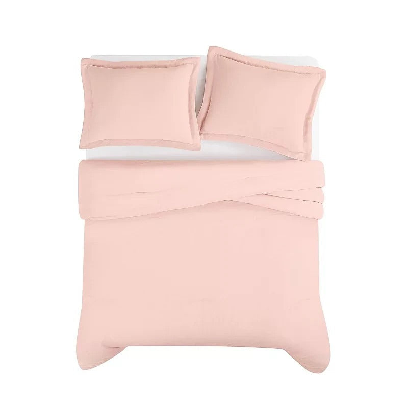 Brooklyn Loom Linen 3 Pc Comforter Set $439 Blush