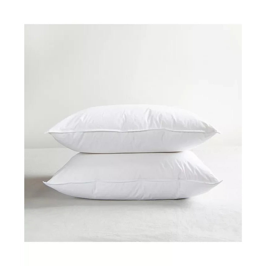 Bokser Home Duck Feather 2 Pack Down Bed Pillow, Standard Queen $149