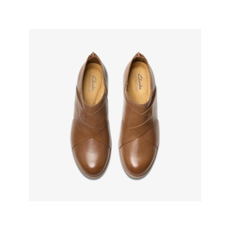 Clarks Charlten Gema Ankle Boots 11 Dark Sand Leather MSRP $120