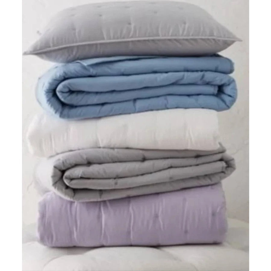 Sky Bedding | Sky Tufted Quilted Twin 100% Cotton Coverlet Set $275