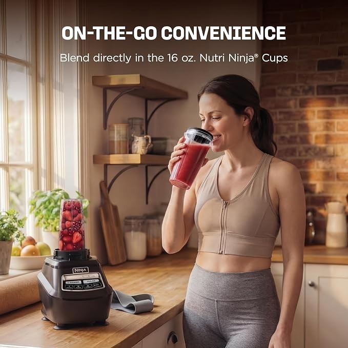 Ninja Mega Kitchen System, 1500W, 72Oz Pitcher, 8-Cup, Black $219