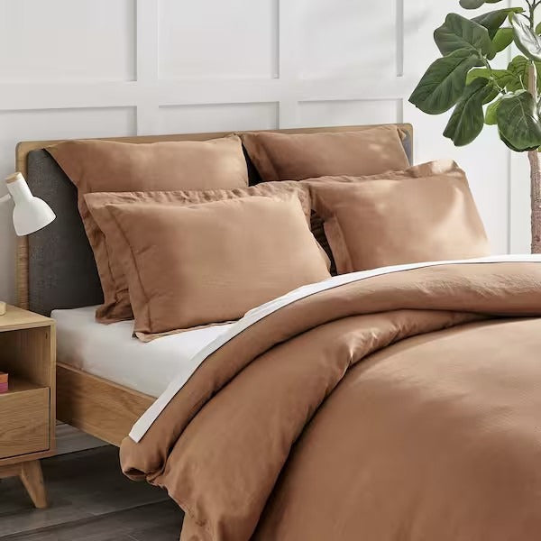 LEVTEX HOME Washed Linen Duvet Cover – Sandstone – King/Cal King