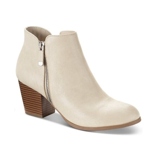 Style and Co Masrinaa Ankle Bootie Ecru Ivory $80
