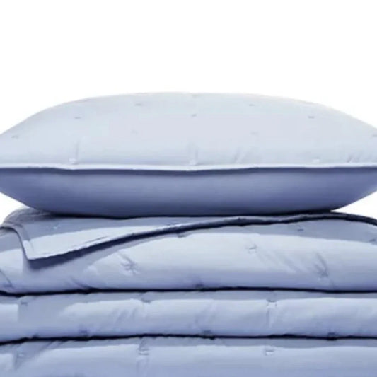 Sky Bedding | Sky Tufted Quilted Queen 100% Cotton Coverlet Set $295