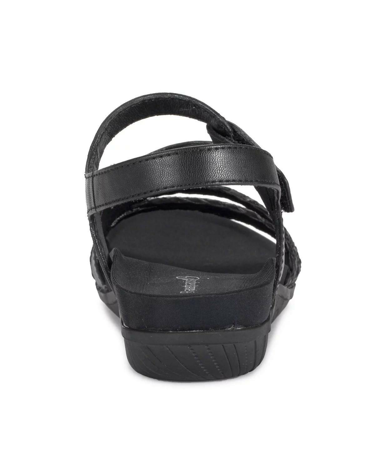 Easy Spirit Jalen Strappy Sandals Women’s Comfort Shoes Black Size 10 – MSRP $69