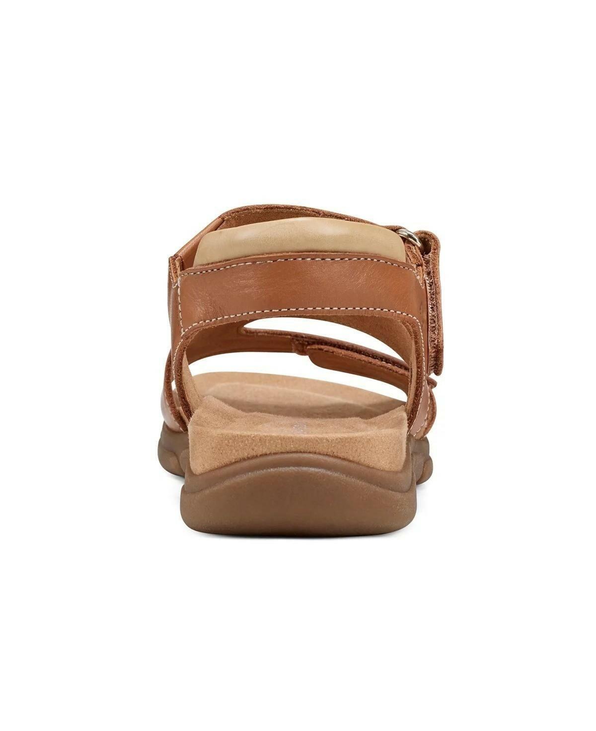 Easy Spirit Mavey Strappy Leather Sandals MSRP $69 Comfort Shoes Brown Size 11M