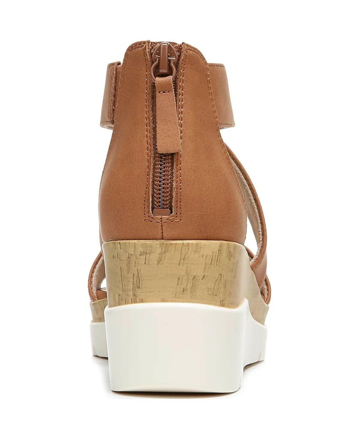 Soul Naturalizer Goodtimes Ankle Strap Wedge Sandals Women’s Comfort Shoes Brown