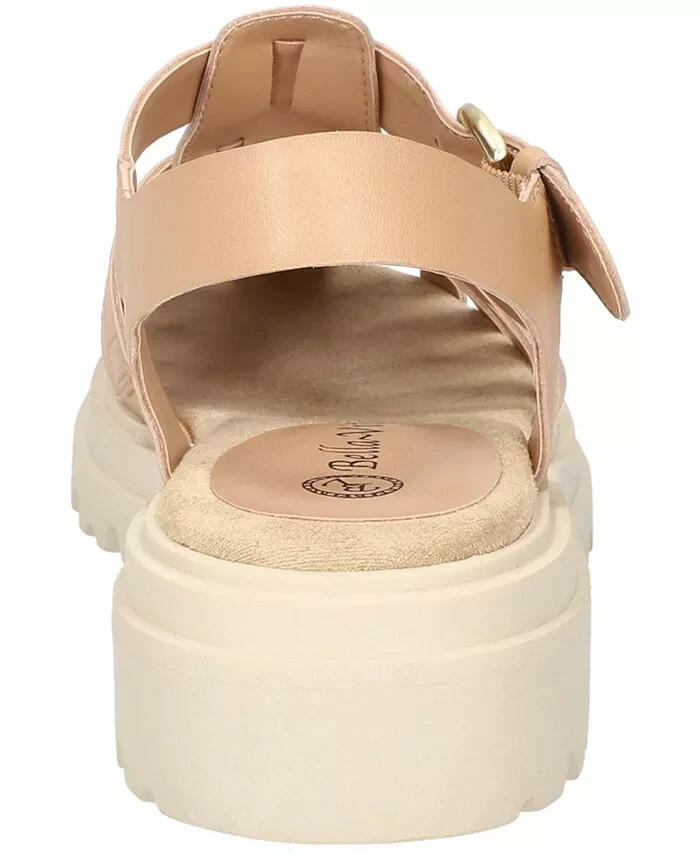 Bella Vita Womens Sinclaire Fisherman Sandals Natural Tan 9.5 New $100