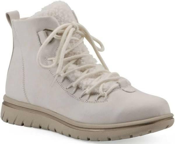 Cliffs by White Mountain Womens Happiest Lace Up Booties Winter White 10W MSRP $