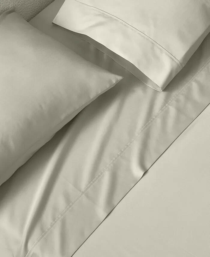 Heritage Home 800TC 4-Pc Full Cotton Blend Sheet Set Gray MSRP $140
