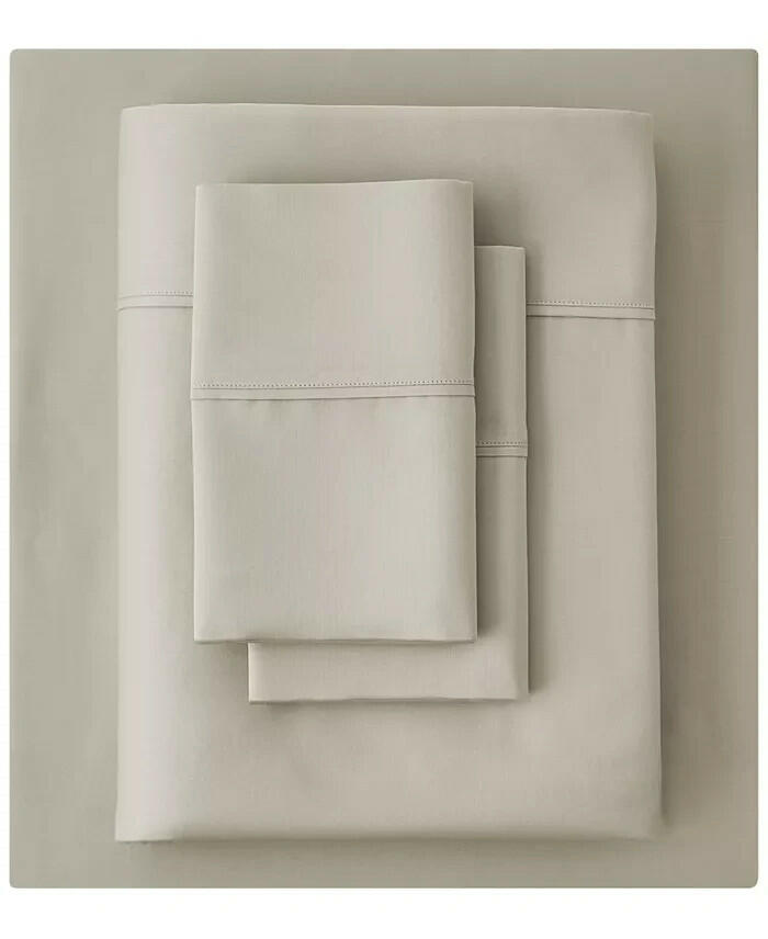 Heritage Home 800TC 4-Pc Full Cotton Blend Sheet Set Gray MSRP $140