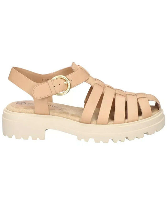 Bella Vita Womens Sinclaire Fisherman Sandals Natural Tan 9.5 New $100