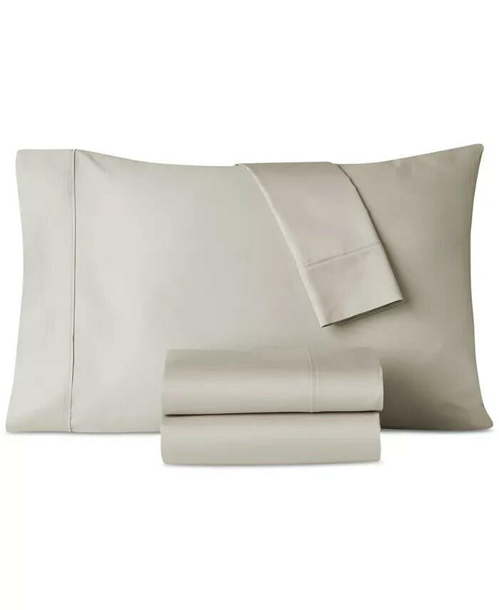 Heritage Home 800TC 4-Pc Full Cotton Blend Sheet Set Gray MSRP $140