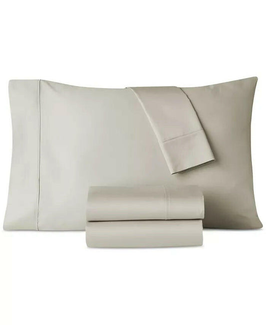 Heritage Home 800TC 4-Pc Full Cotton Blend Sheet Set Gray MSRP $140