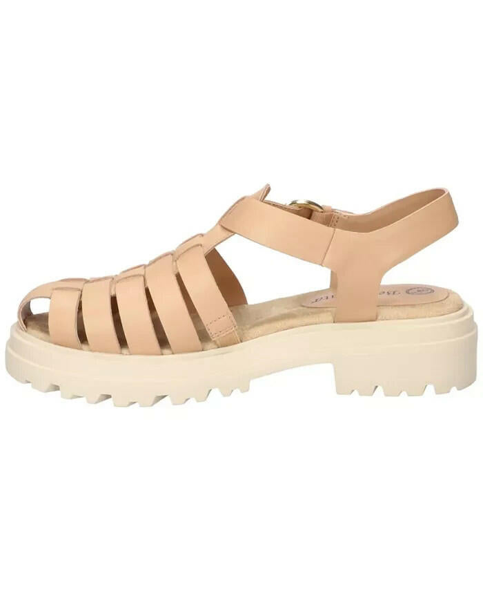 Bella Vita Womens Sinclaire Fisherman Sandals Natural Tan 9.5 New $100