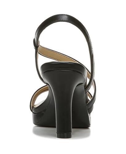 New Naturalizer Brenta black smooth Strappy dress sandals heels 6
